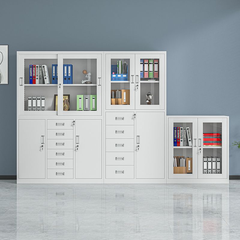 华凯推荐铁皮文件柜办公资料档案柜钢制凭证柜家用更衣储物