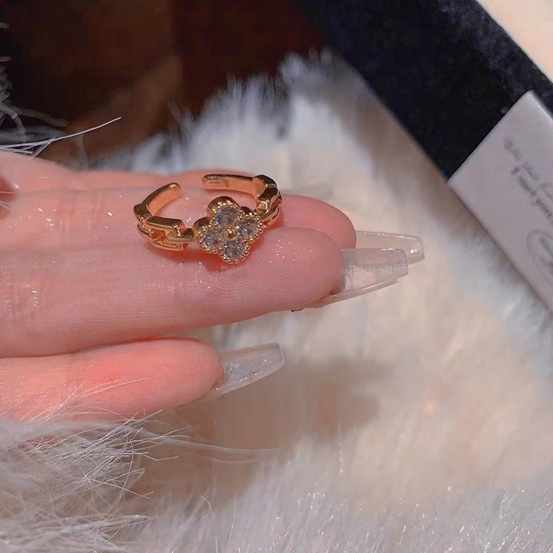 铜合金戒指 轻奢气质可调节戒指5013