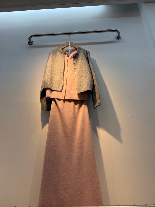 【晶晶推荐】编号01-50秋季门店新款长袖v领时尚收腰显瘦A字连衣裙