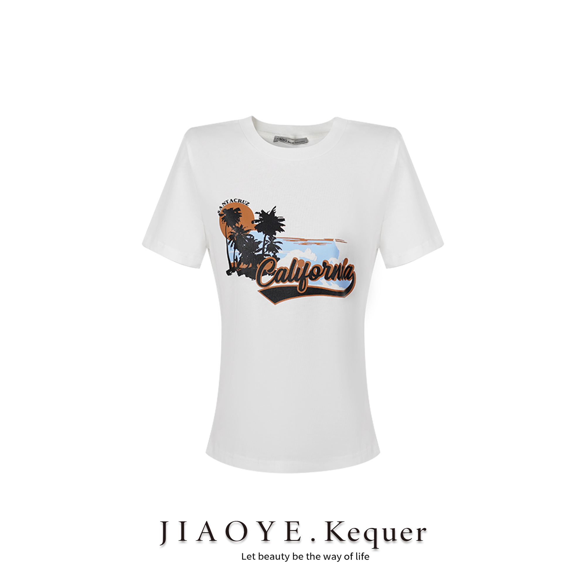 JIAOYEKEQUER 时尚百搭T恤 CZ-304TX-DZG0030女款