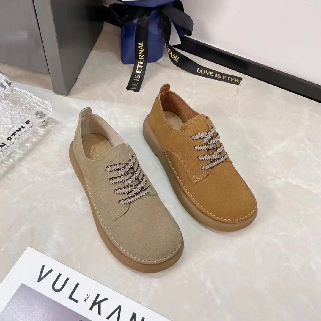 K11新款系带圆头软底舒适休闲鞋仓