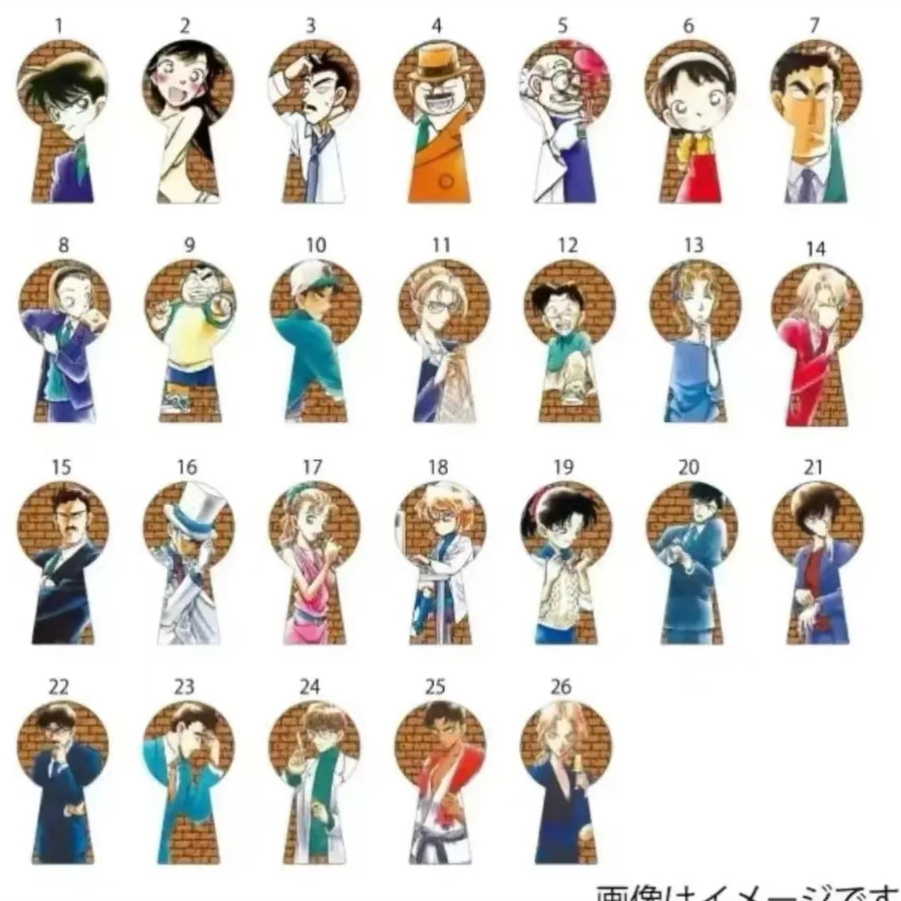 名侦探柯南 钥匙孔吧唧 1-104卷 日谷 拆盒盲盒