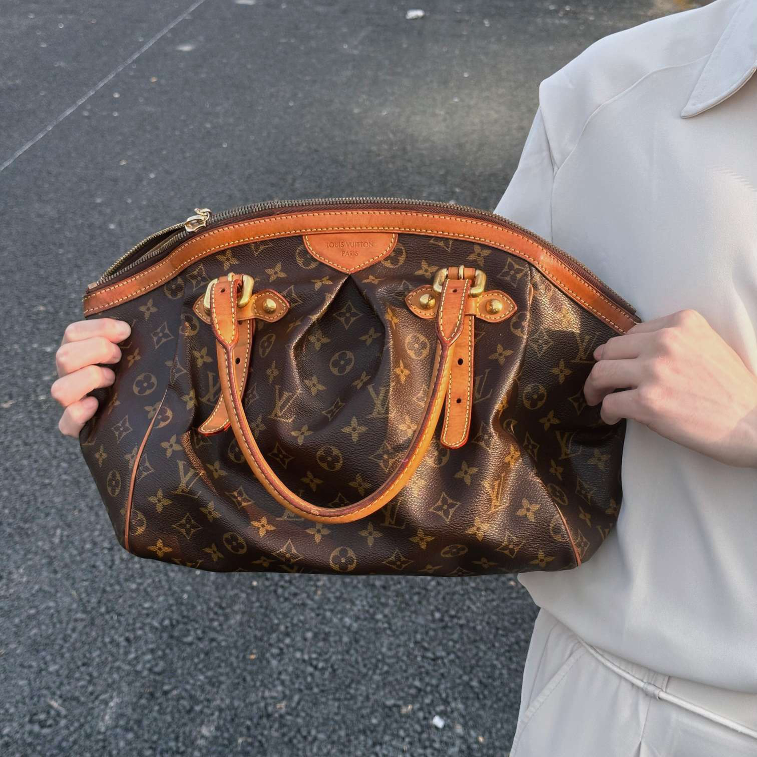 95新 LouisVuitton/路易威登 珍甄 手提饺子手提包 10年 06807