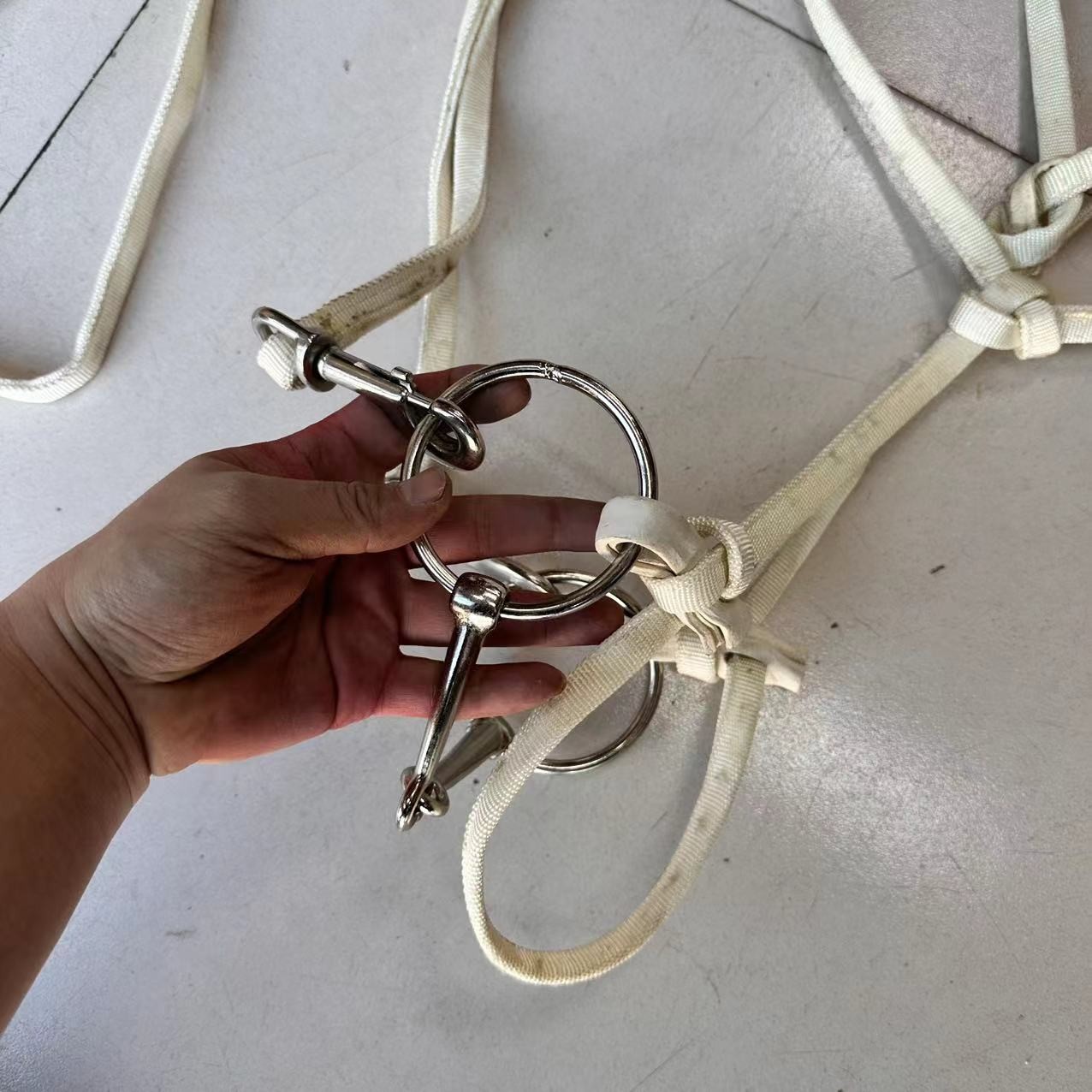 水勒嚼笼头套装降落伞绳子材质耐用轻便结实骑马控制方向用