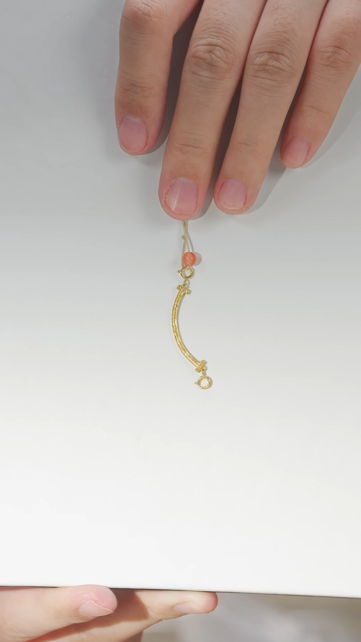 【闪购商品】南红玛瑙吊坠(不含链)18K金镶嵌微笑