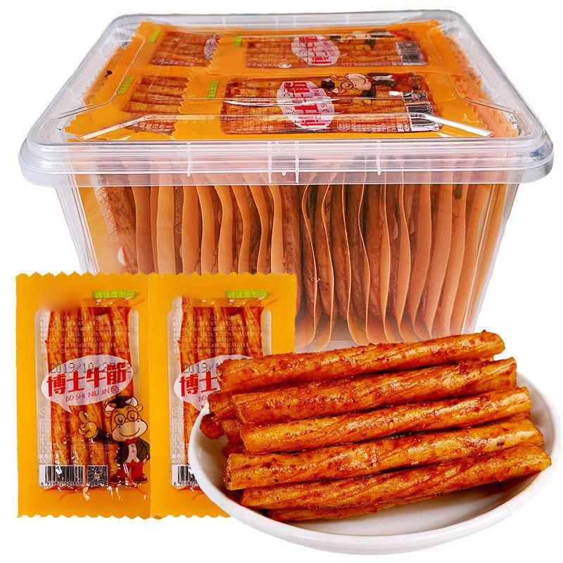 博士牛筋休闲零食辣条童年怀旧麻辣解馋美味小包装豆筋辣条小零食