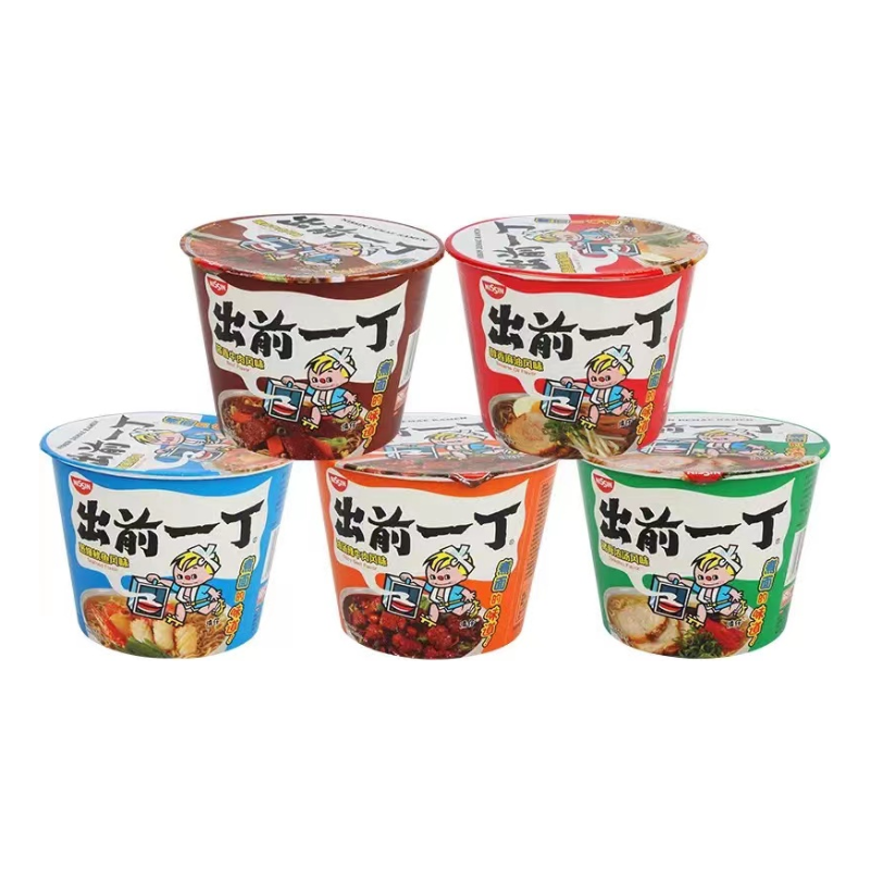 【国产】冲泡即食美味出前一丁100g大桶面/6桶/12桶 口味齊食用方便