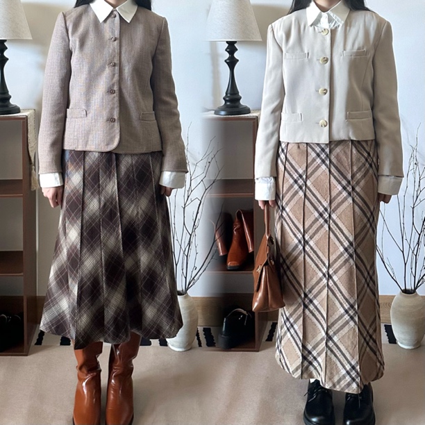 程也vintage古着风半身裙（直播链接）