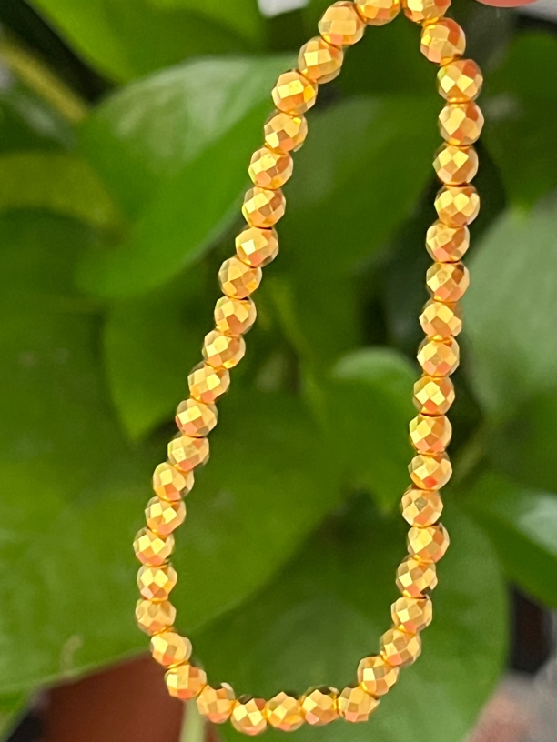 古法足金999蹦迪亮面手串卡3