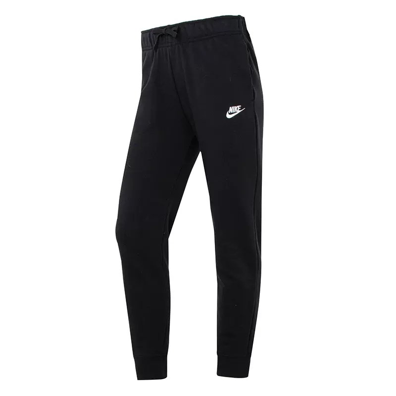 NIKE/耐克女子中腰刺绣标志柔软舒适薄绒针织长裤束脚裤DQ5192010