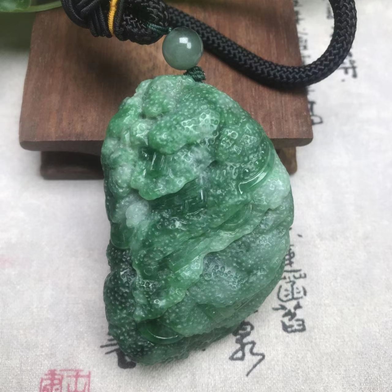 锦灰堆天然翡翠手把件挂件福利