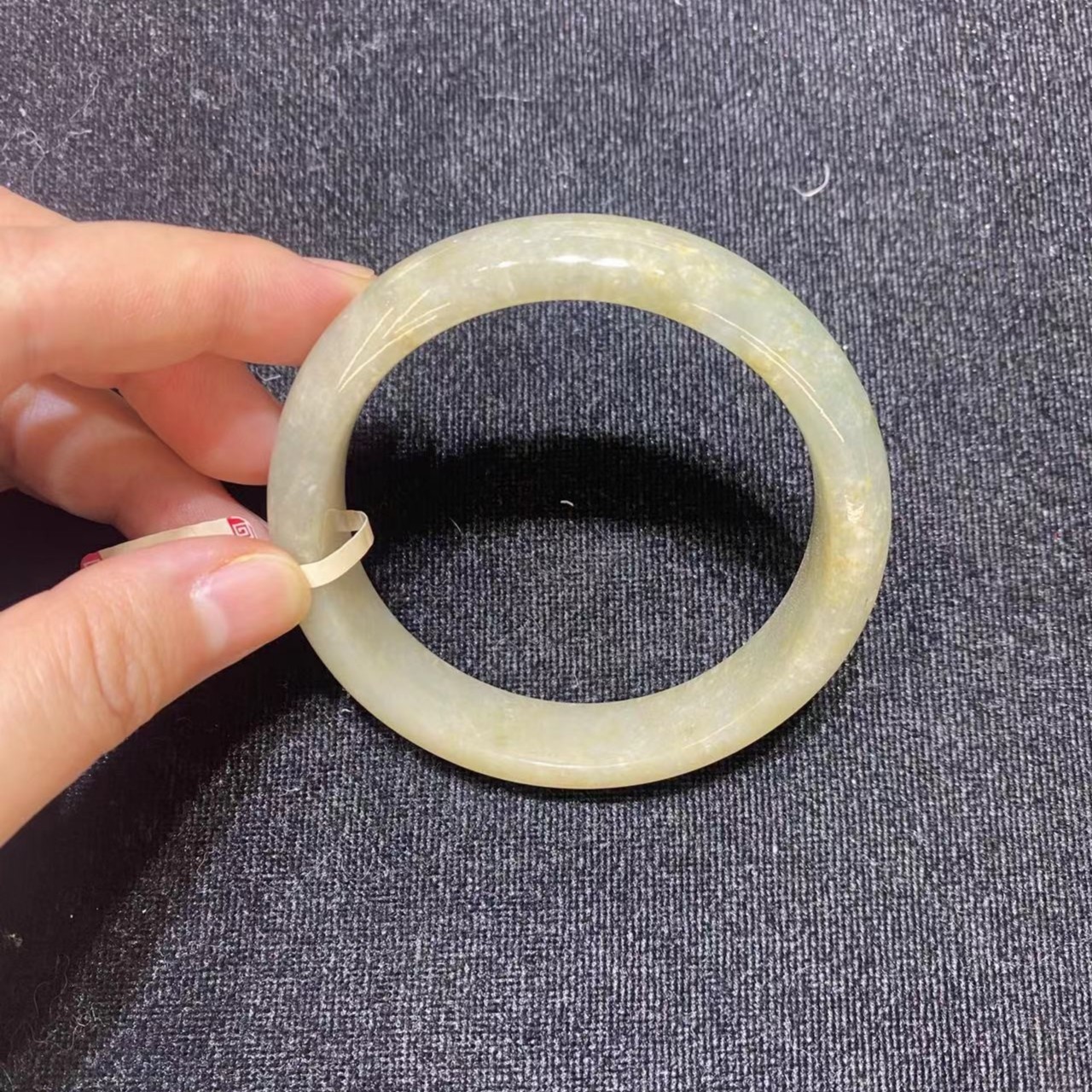 天然翡翠 58圈口手镯时尚珠宝女款美人镯精美