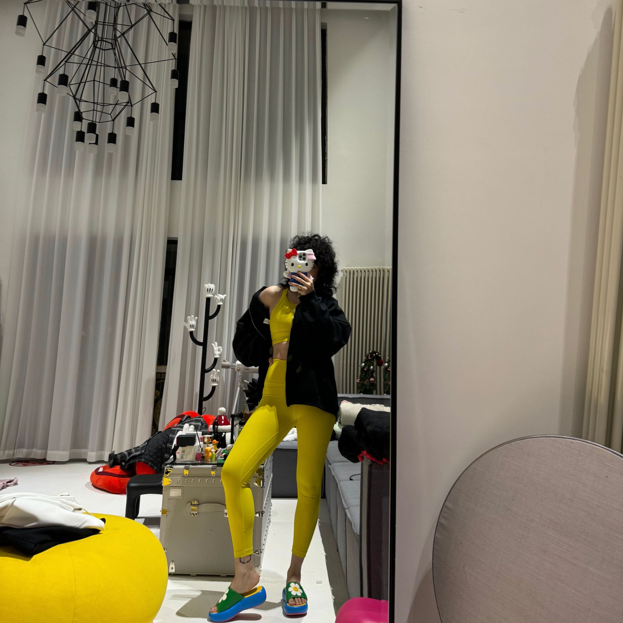 FORFORFREE-"Sport girl系列"弹力设计感瑜伽裤显瘦