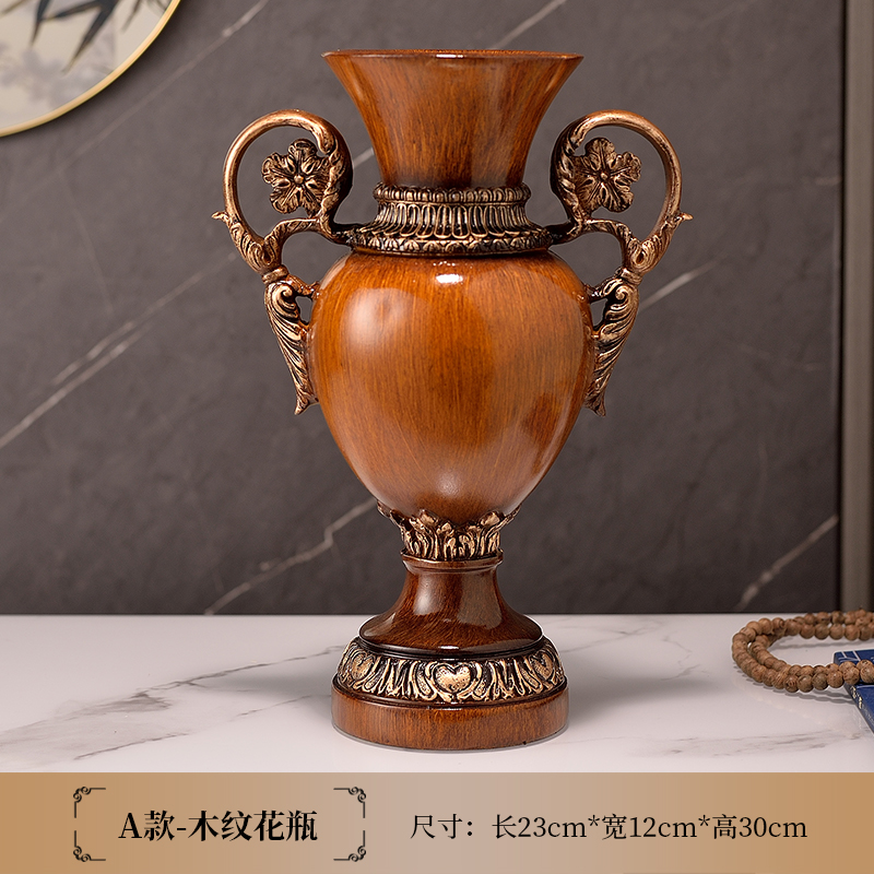 现代轻奢欧式花瓶摆件客厅仿真花摆设摆件客厅高端大气上档次