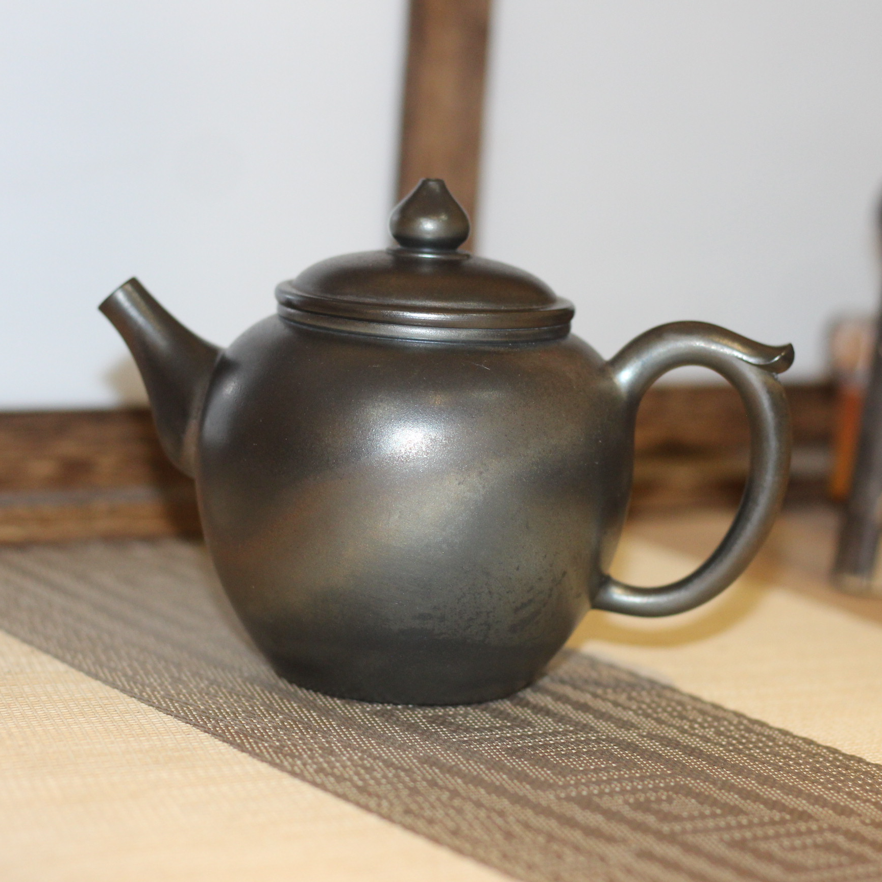 钦州坭兴陶柴烧大容量将军壶全手工自家窑口原矿陶泥