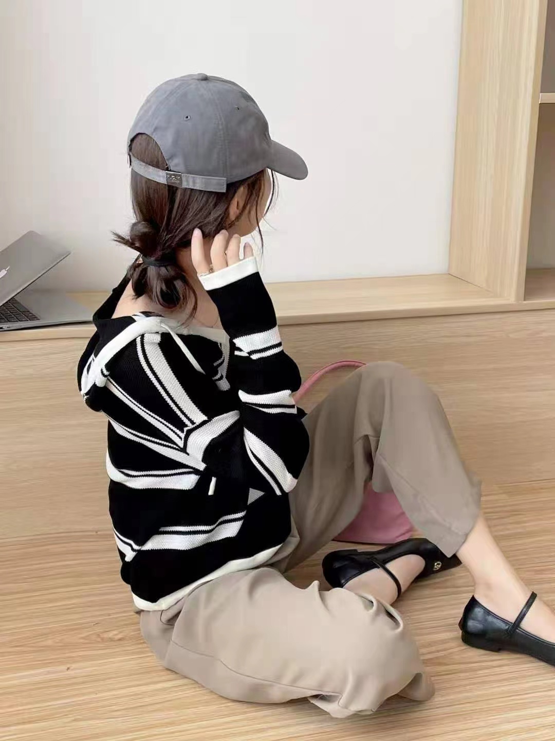 宽松套头圆领慵懒风秋冬韩版针织衫时尚