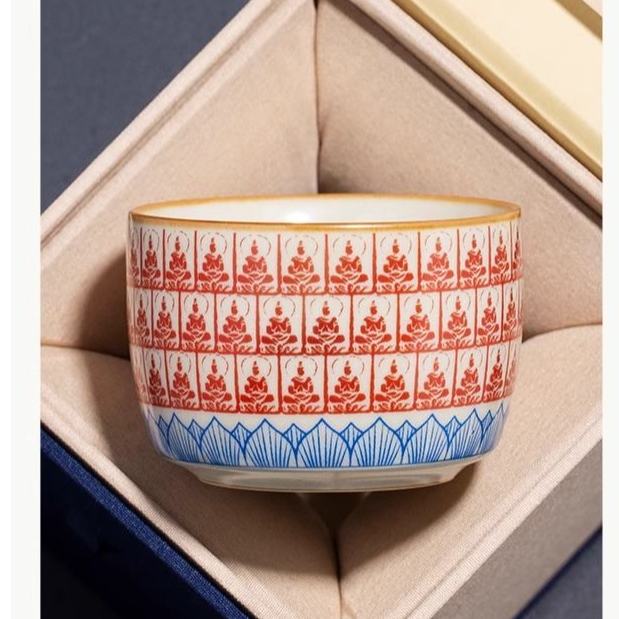 汝窑千佛陶瓷茶杯主人杯家用单杯个人专用茶具高档开片茶盏品茗杯