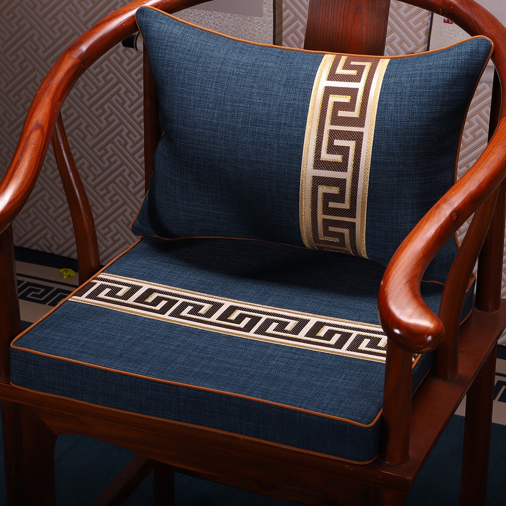 乳胶新中式红木椅子坐垫茶椅实木家具沙发太师圈茶桌椅垫茶椅坐垫