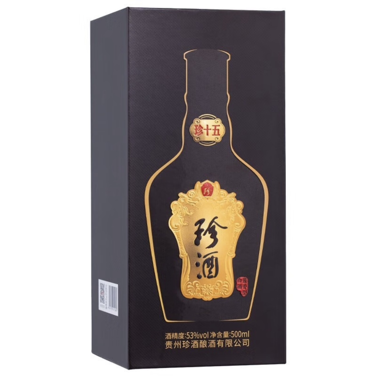 珍酒珍十五 酱香型白酒 53度 500ml