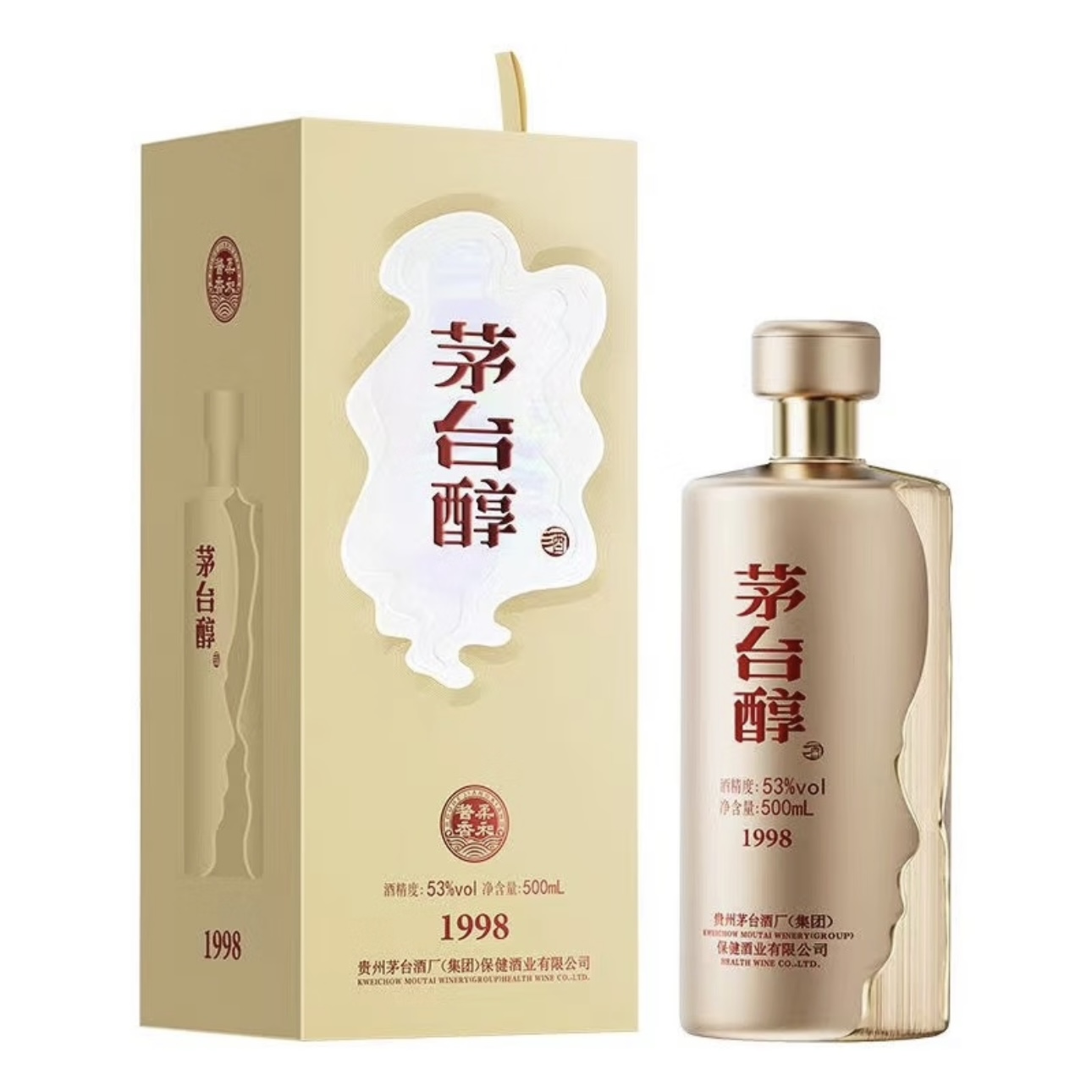 茅台醇1998 53度酱香型白酒 500ml单瓶装
