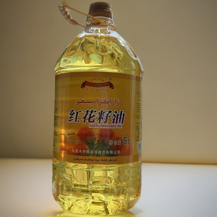 5L/桶【新疆包邮】红花籽油纯正精品物理压榨家用健康原料新疆红花