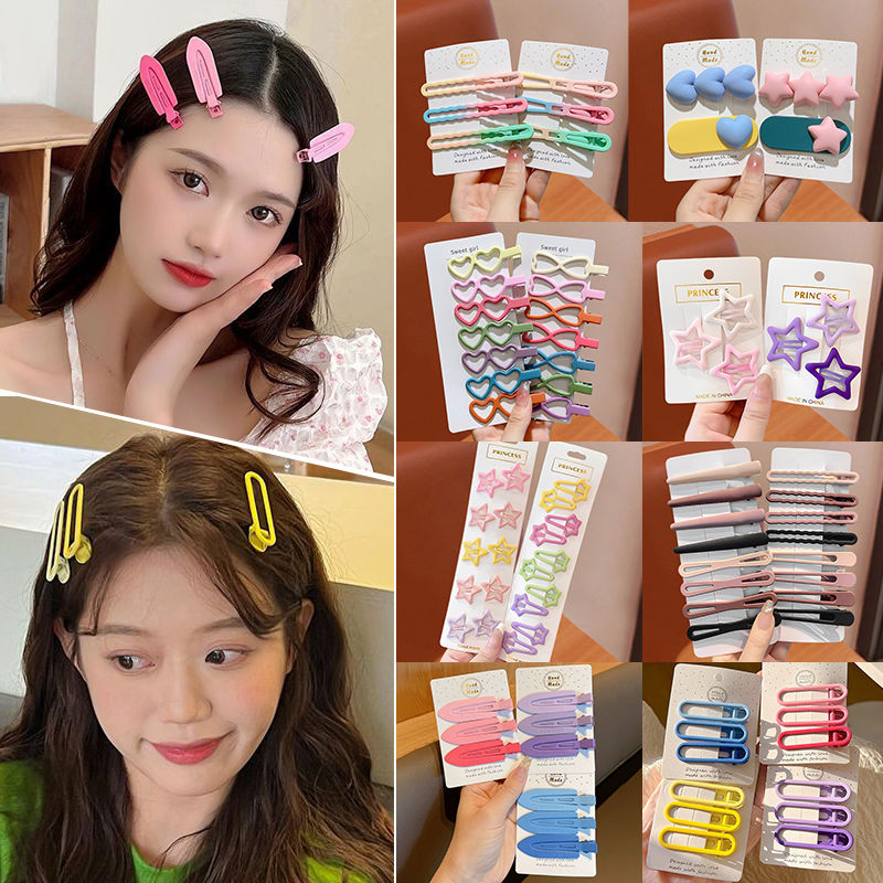 韩版网红女孩可爱彩色发饰夹碎发夹糖果色刘海侧边夹女童发卡儿童