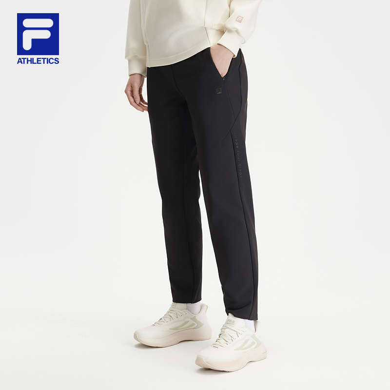 FILA/斐乐女士冬季【高弹舒适直口裤】时尚运动针织长裤A11W441606F