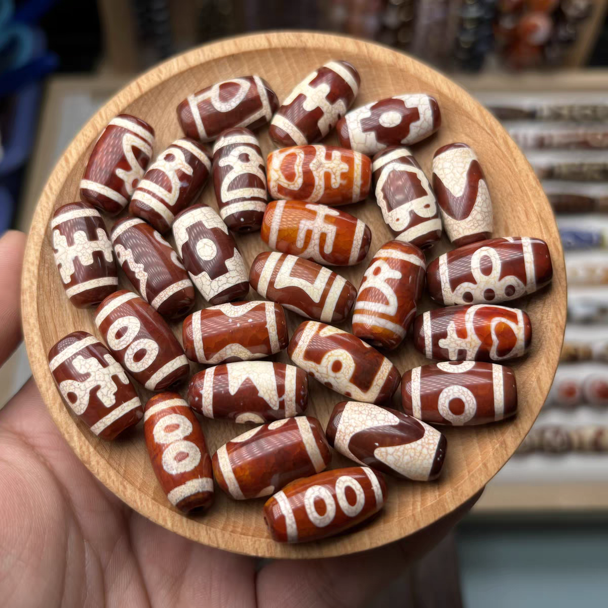 笼林凤雪桶珠20×10mm