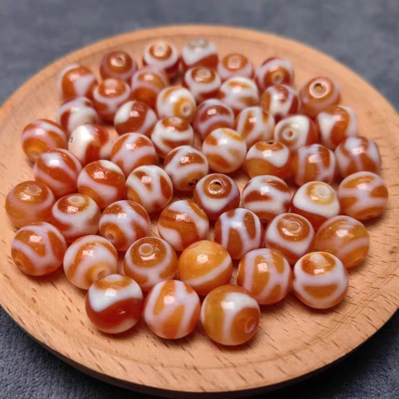 红玉髓渗透工艺小圆珠10㎜