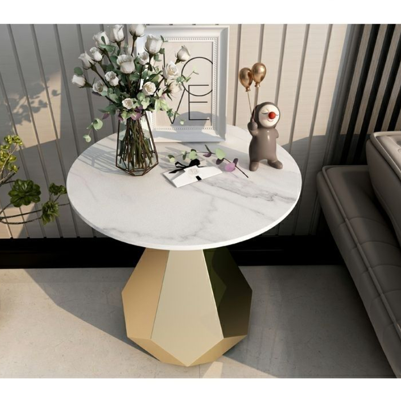 轻奢角几大理石边几客厅沙发边桌阳台小圆桌床边柜创意桌子小茶桌