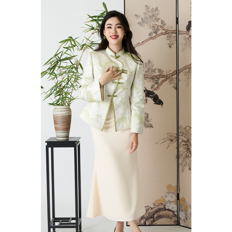 【特惠清仓】四美子长寿仙秋冬季半裙中长裙包臀显瘦气质优雅新中式