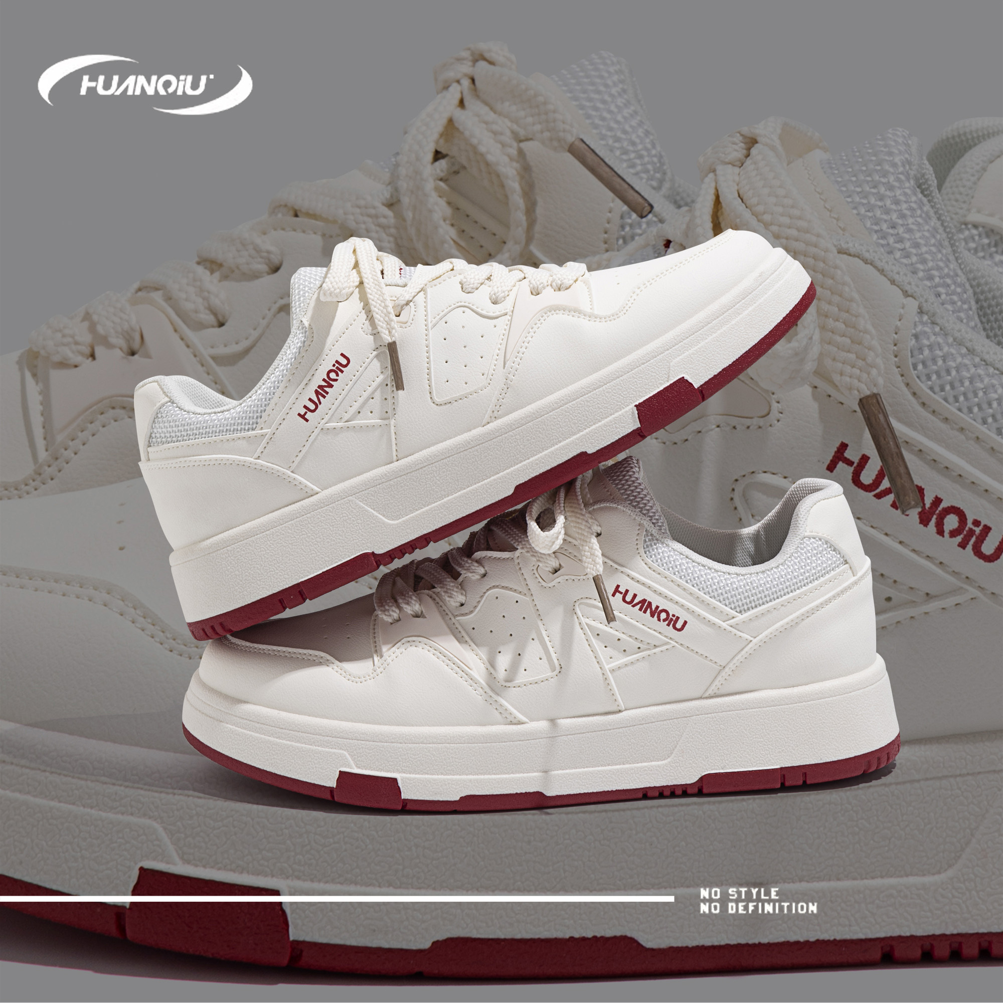 环球小白鞋男鞋2025新款休闲板鞋秋季百搭韩版厚底运动鞋子男潮鞋