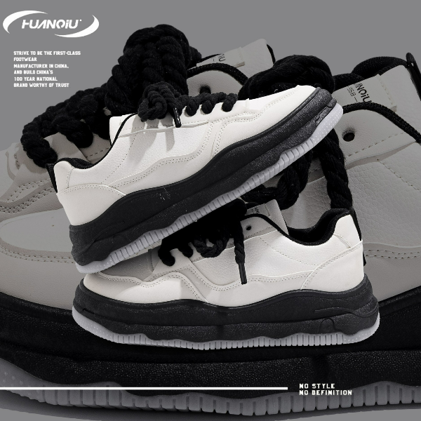 环球厚底板鞋2025秋季新款男鞋ins百搭休闲鞋男韩版潮流运动鞋子