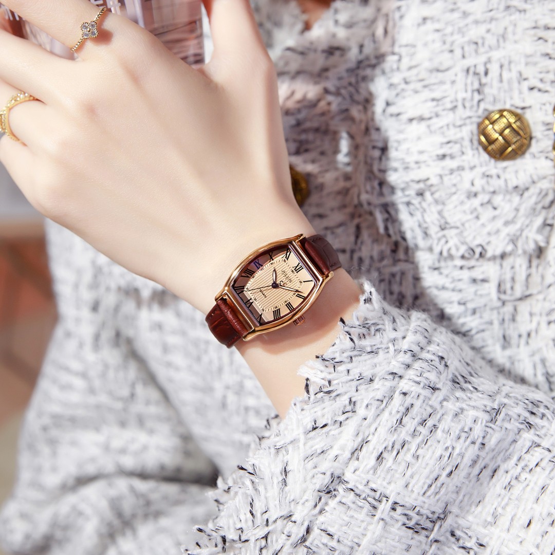 【全国联保】聚利时手表女复古时尚百搭方形气质潮流女款女士石英表