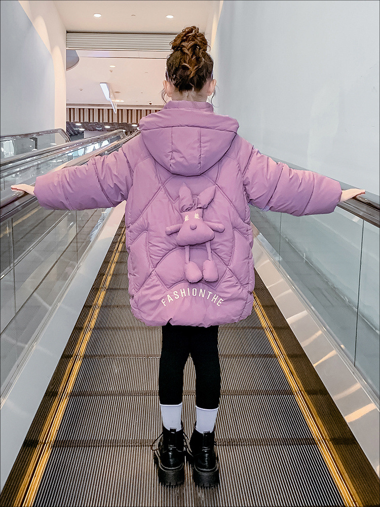 巴拉巴拉女童棉服冬装2023年新款洋气儿童装保暖棉衣女孩棉袄外套