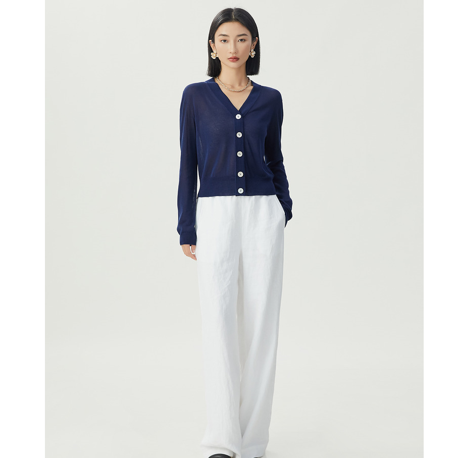 AMASS/阿玛施新升级百搭气质优雅显瘦温柔时尚贝壳衫5499132