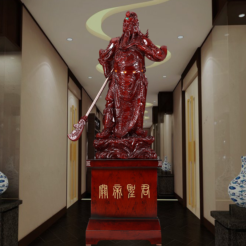 大关公武财神像创意中式客厅摆件乔迁开业礼品长61宽48高197cm