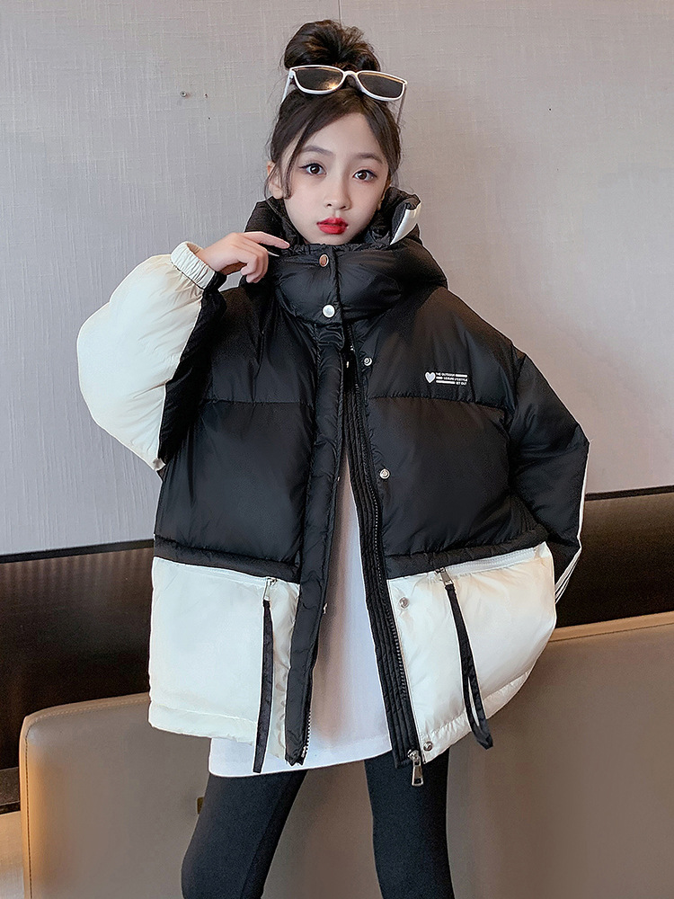 巴拉巴拉韩版女童羽绒服2023新款儿童装羽绒棉服女孩棉袄外套冬季