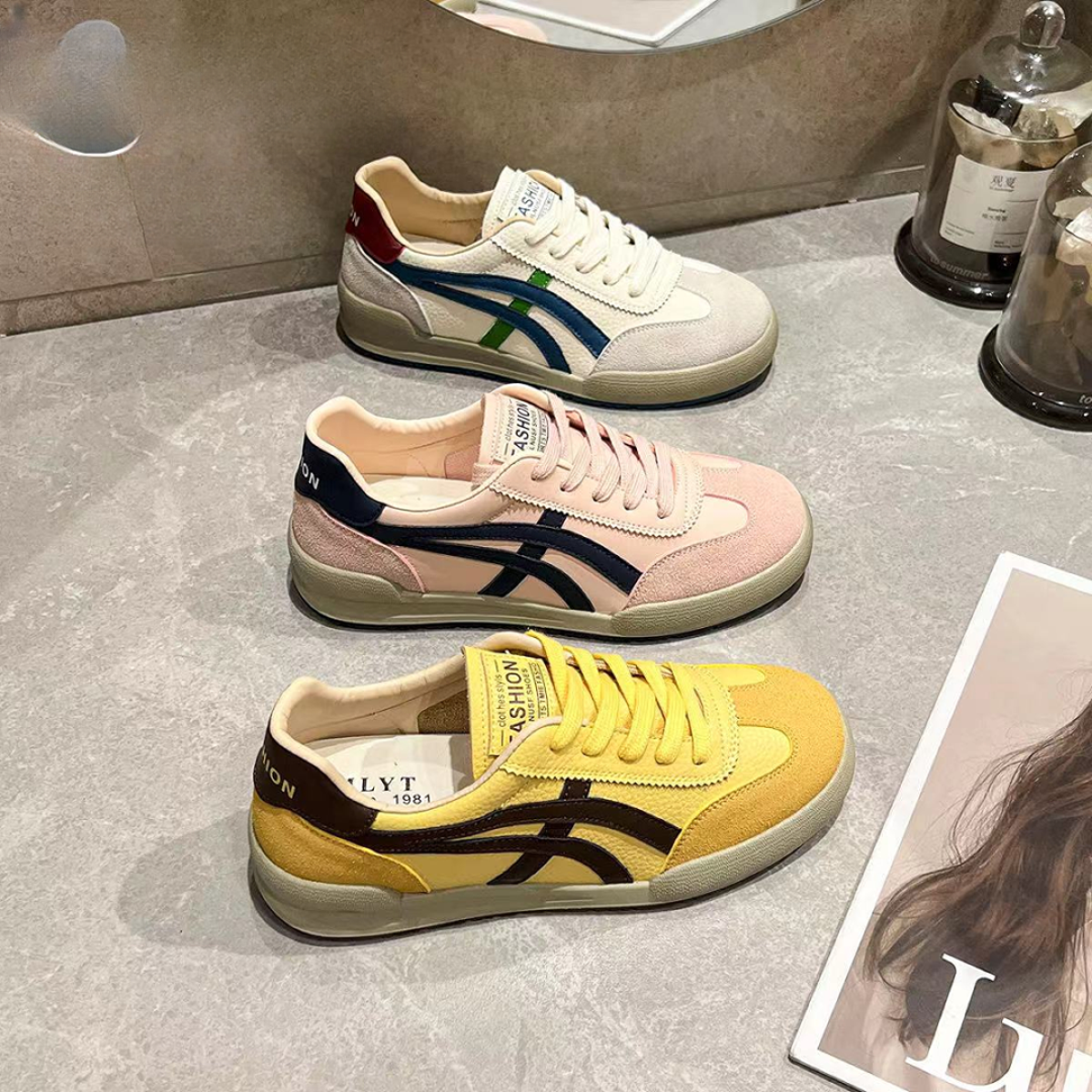 2024年秋季新款运动休闲百搭平底小白德训鞋ER78