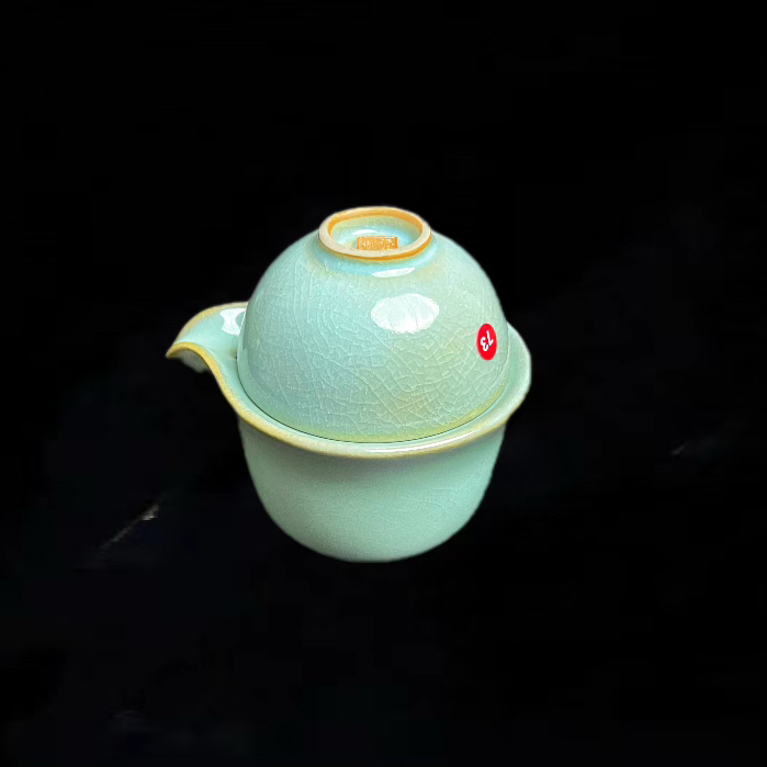 原生态原矿纯天然天青手抓壶微瑕