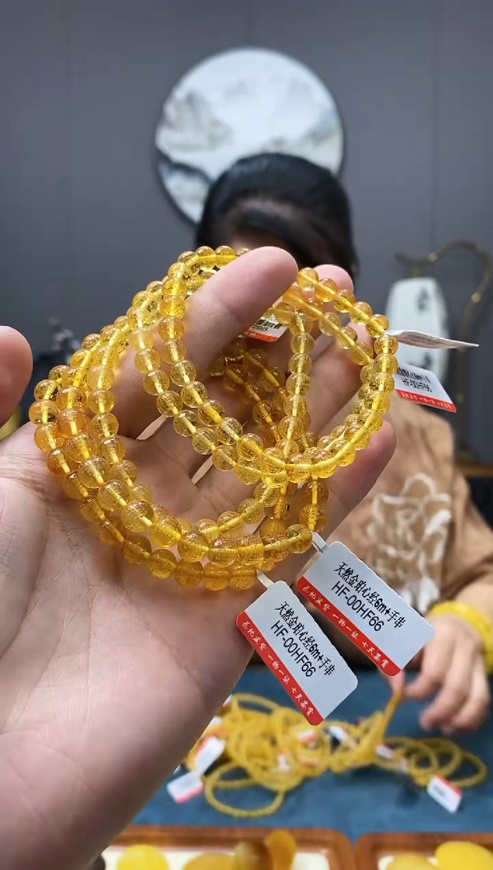 【闪购商品】琥珀手串未镶嵌6+手串（多样式发其一）