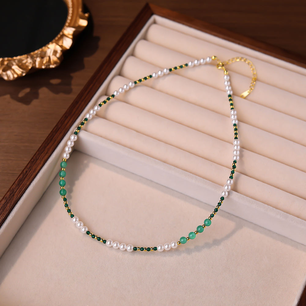 链子925银 雅丹风首饰施家珠锁骨链满天星手工项链轻奢时尚百搭