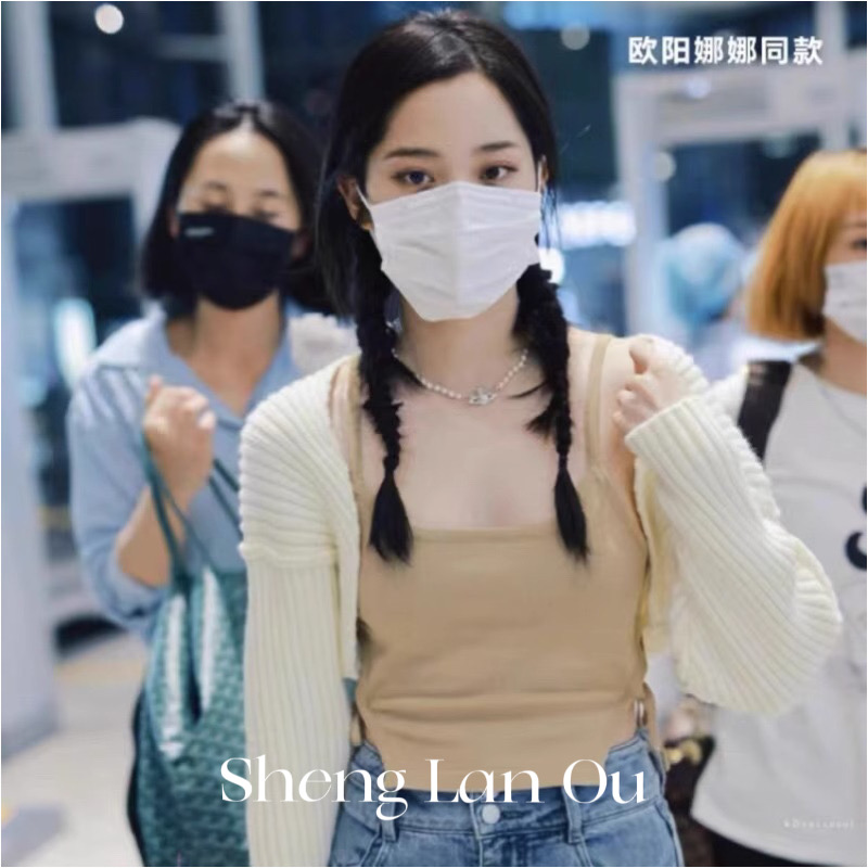 铜合金贝珠项链 满钻贝珠轻奢高级感升级版项圈小众女气质