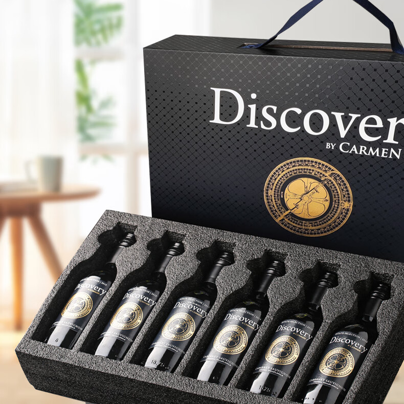 Discovery/发现者【红酒礼盒】智利原瓶进口便携迷你小酒精选赤霞珠