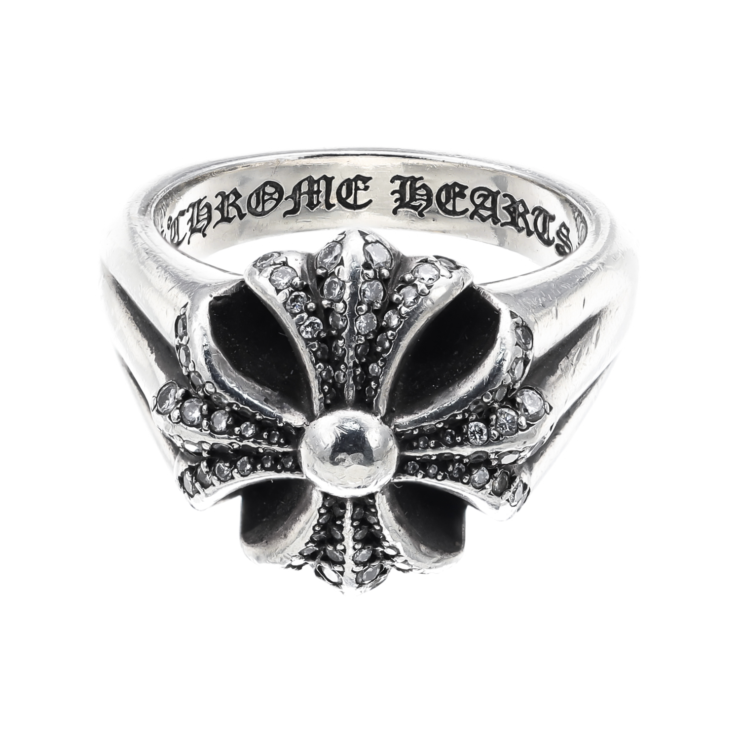 克罗心  Chrome Hearts  CUTOUT CH PLUS P/D十字戒指