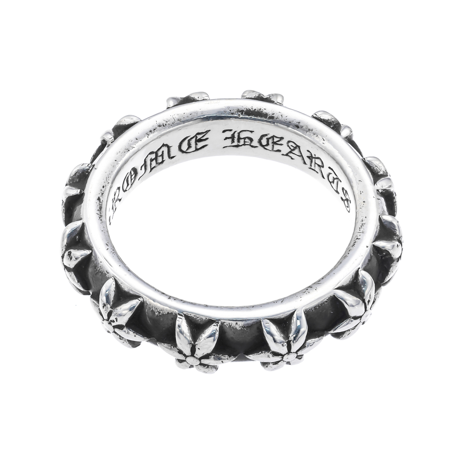 克罗心 Chrome Hearts STAR满圈浮雕六芒星戒指