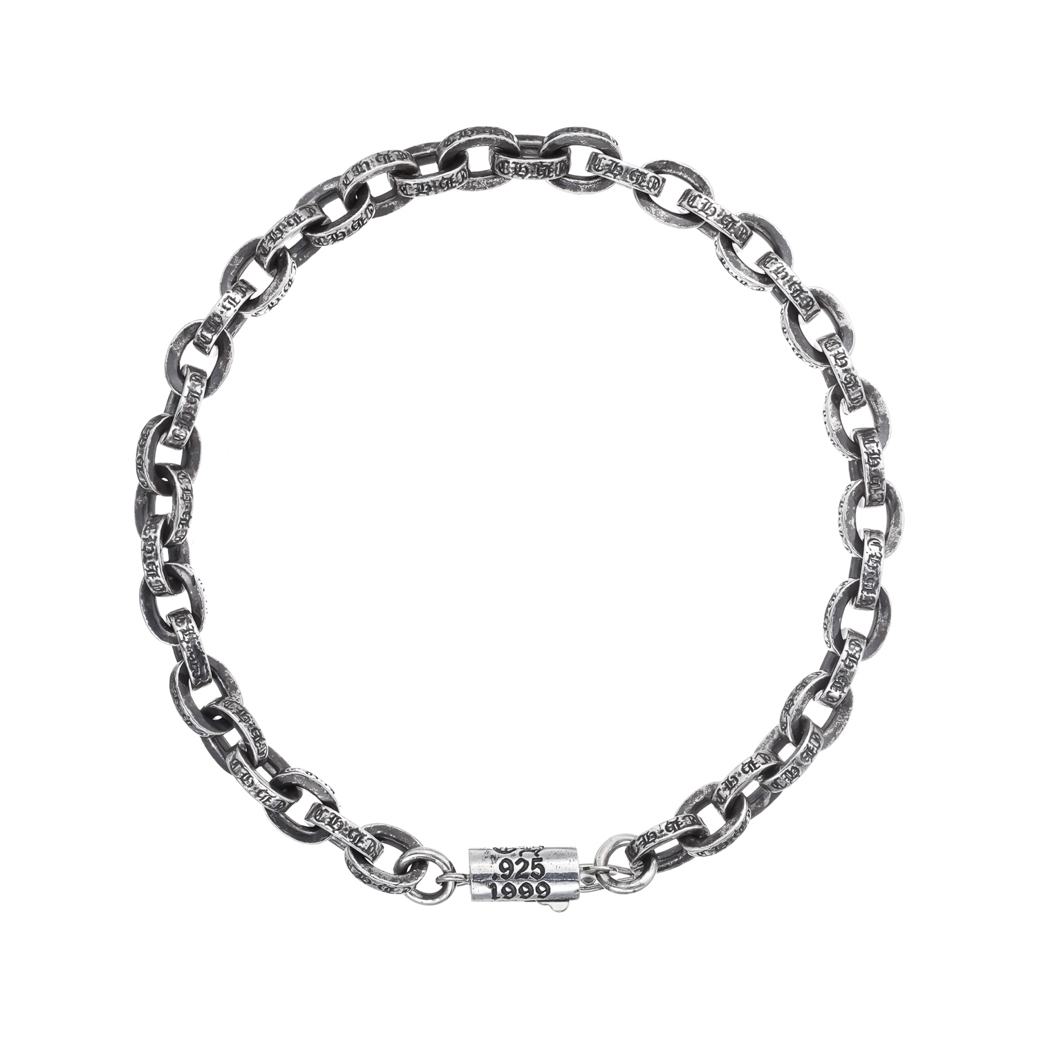全新未使用 克罗心 Chrome Hearts PAPER CHAIN字母手链