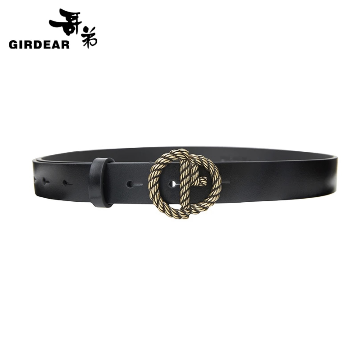 GIRDEAR/哥弟 1900357经典时尚高档女士休闲复古真皮皮带