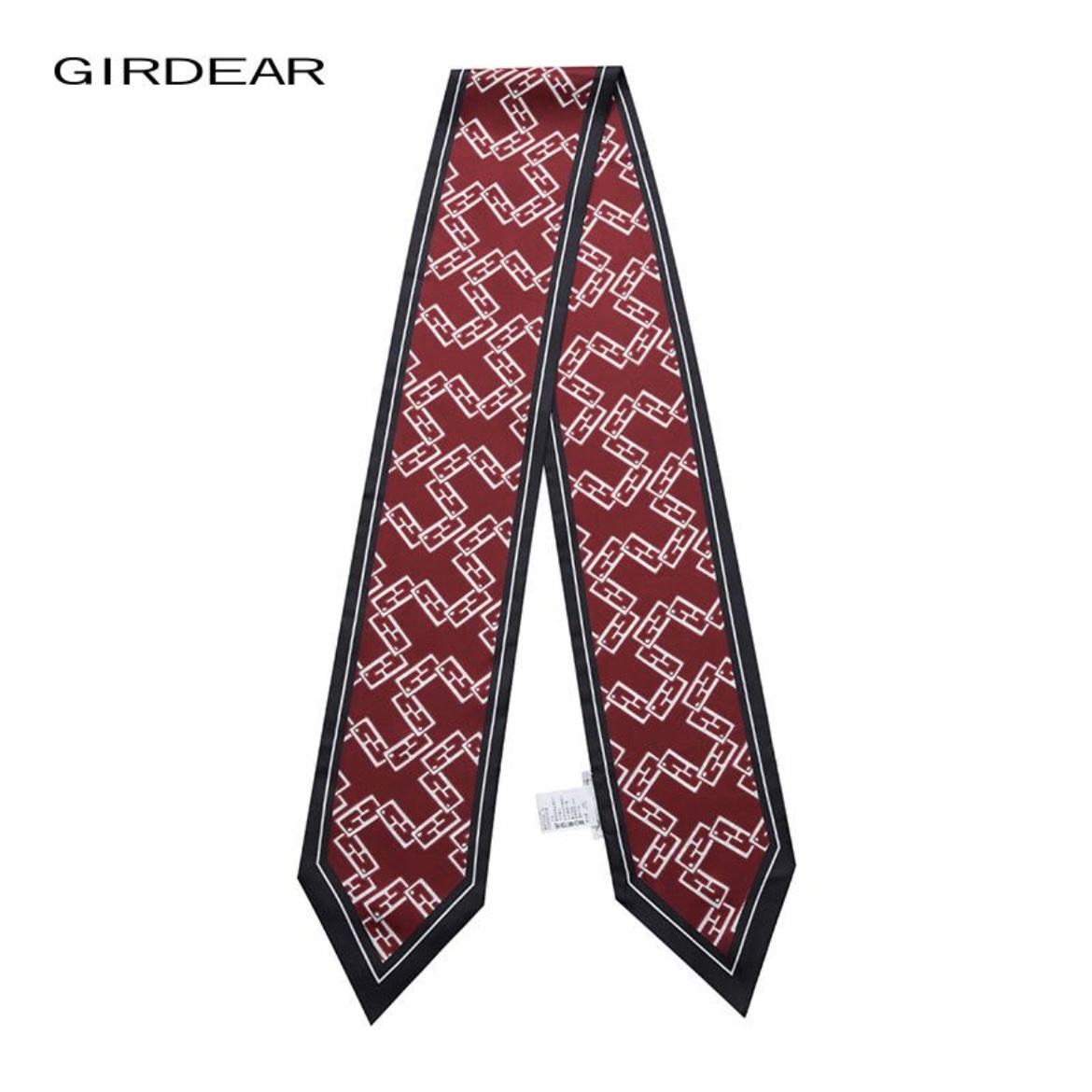 GIRDEAR/哥弟 复古百搭2025年新款包包丝巾宽版尖角长丝巾180054