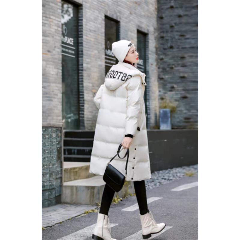 3259长款带帽百搭羽绒服 户外羽绒衣   弘